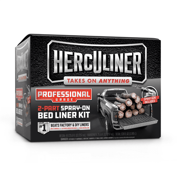 J B Weld Herculiner Professional Grade Spray On Bed Liner Kit 1 Gallon