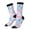 3 Black, variant on Tie Dye Pattern Sport Socks for Women and Men Crew Socks Sporty Calf Socks Casual Socks