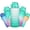 Ombre,Green, variant on Gallon Motivational 64/100 oz Water Bottle with Time Marker & Straw, Large Daily Water Jug for Fitness Gym Outdoor , Remind of Day Hydration, Leak Proof, (ombre green, 64oz)