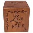 thumbnail image 2 of Woodbridge Lighting Light House Wood Bible Cube Paper Weight Accessory in Walnut, 2 of 3