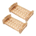 thumbnail image 3 of 2 bandejas de madera para huevos, organizador portátil de 24 compartimentos, clasificador de huevos de codorniz para restaurantes, despensas,, 3 of 9