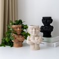 thumbnail image 3 of Flower Planter Muscle Man Artistic Modeling Sculpture Dual Use Flower Vase Desktop Ornament Nordic Style Resin Flowerpot Cactus Plants Pot Home Decoration, 3 of 8
