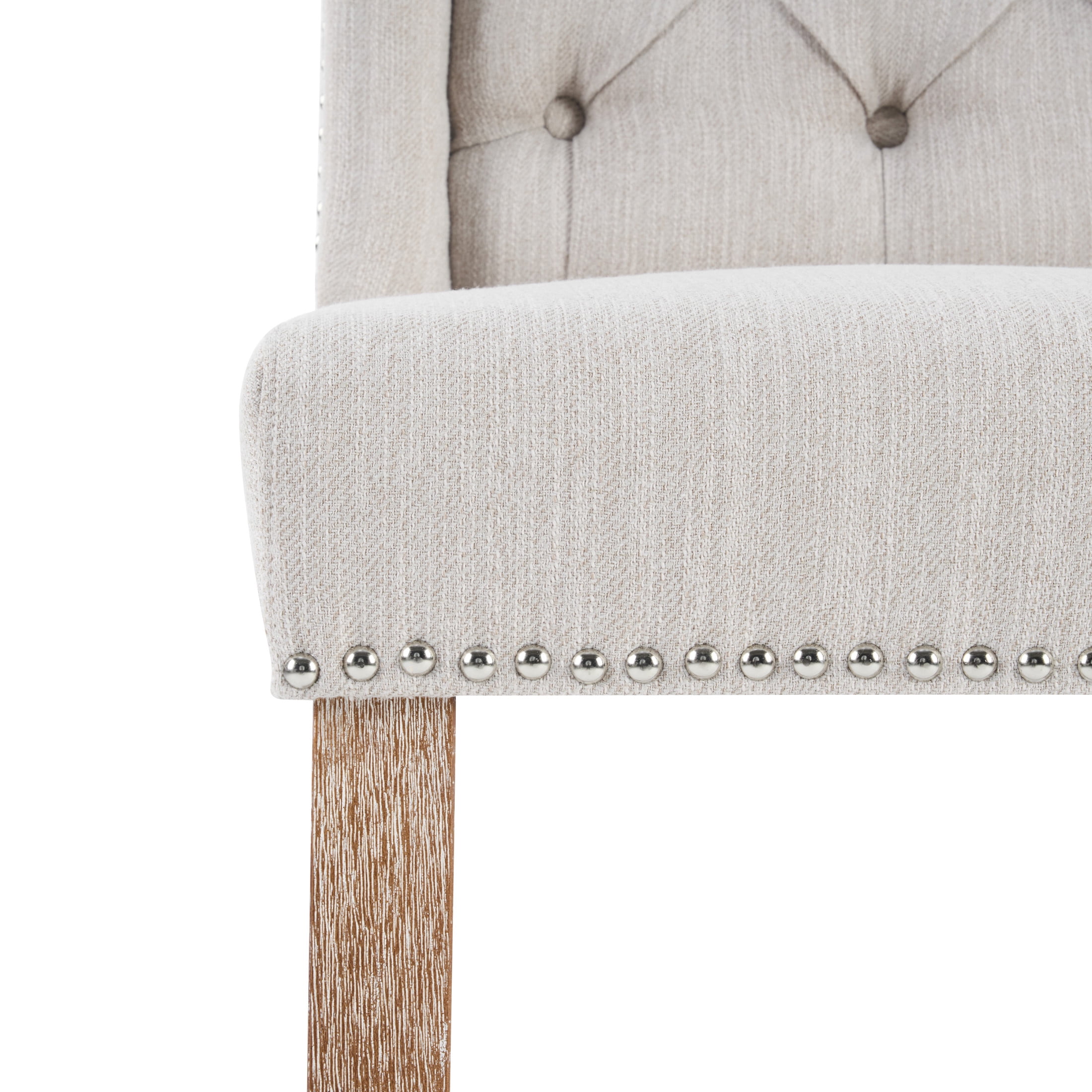 Christopher Knight Home 41"H Contemporary Tufted Wingback Counter Stools Set of 2, Beige