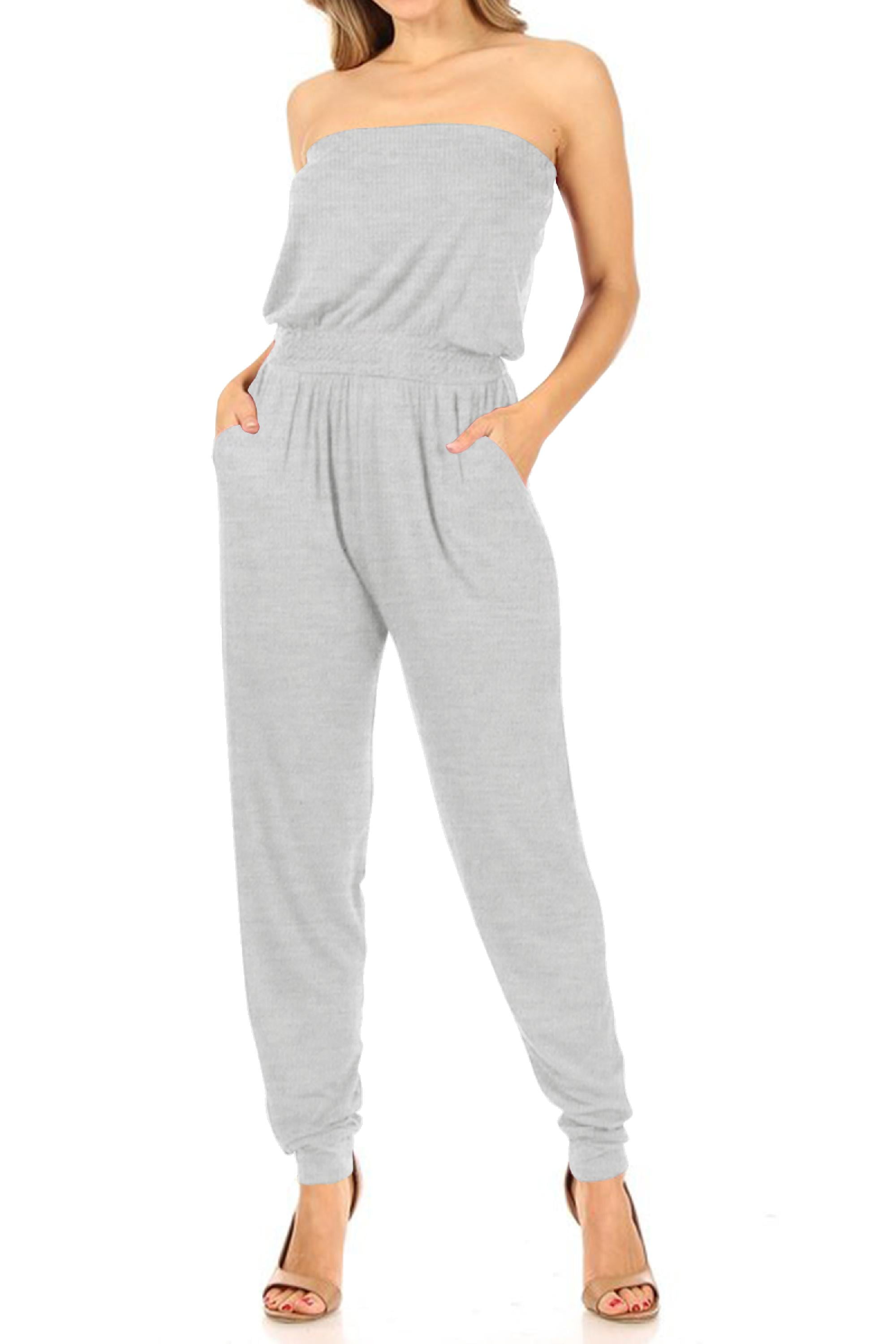 Women s Lightweight Strapless Tube Top Romper Jumpsuit in Dominican Republic at DOP 3521 Rating 5
