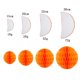 thumbnail image 5 of Bola colgante con forma de corazón chino de 20-30cm, Bola de panal, farol con flor de papel, bola con pompón, manualidades, fiesta, boda, decoración hogareña, 1 ud., 5 of 5