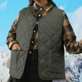 thumbnail image 2 of RYDCOT Women's Puffer Vest for Fall Winter Sleeveless Button Down Outerwear Warm Quilted Vest Lightweight Sleeveless Down Jackets with Pockets Sale, 2 of 5