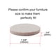 thumbnail image 2 of Uxcell 40 Pack Almohadillas de Muebles de Fieltro Redondas de 1.38" Protector de Piso para Patas de Sillas, 2 of 7