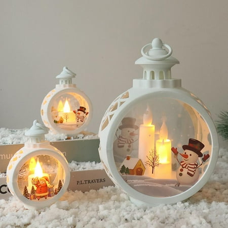 

ELENXS Christmas Tree Decoration Pendant LED Lights Ornaments for Desktop Bookshelf Courtyard