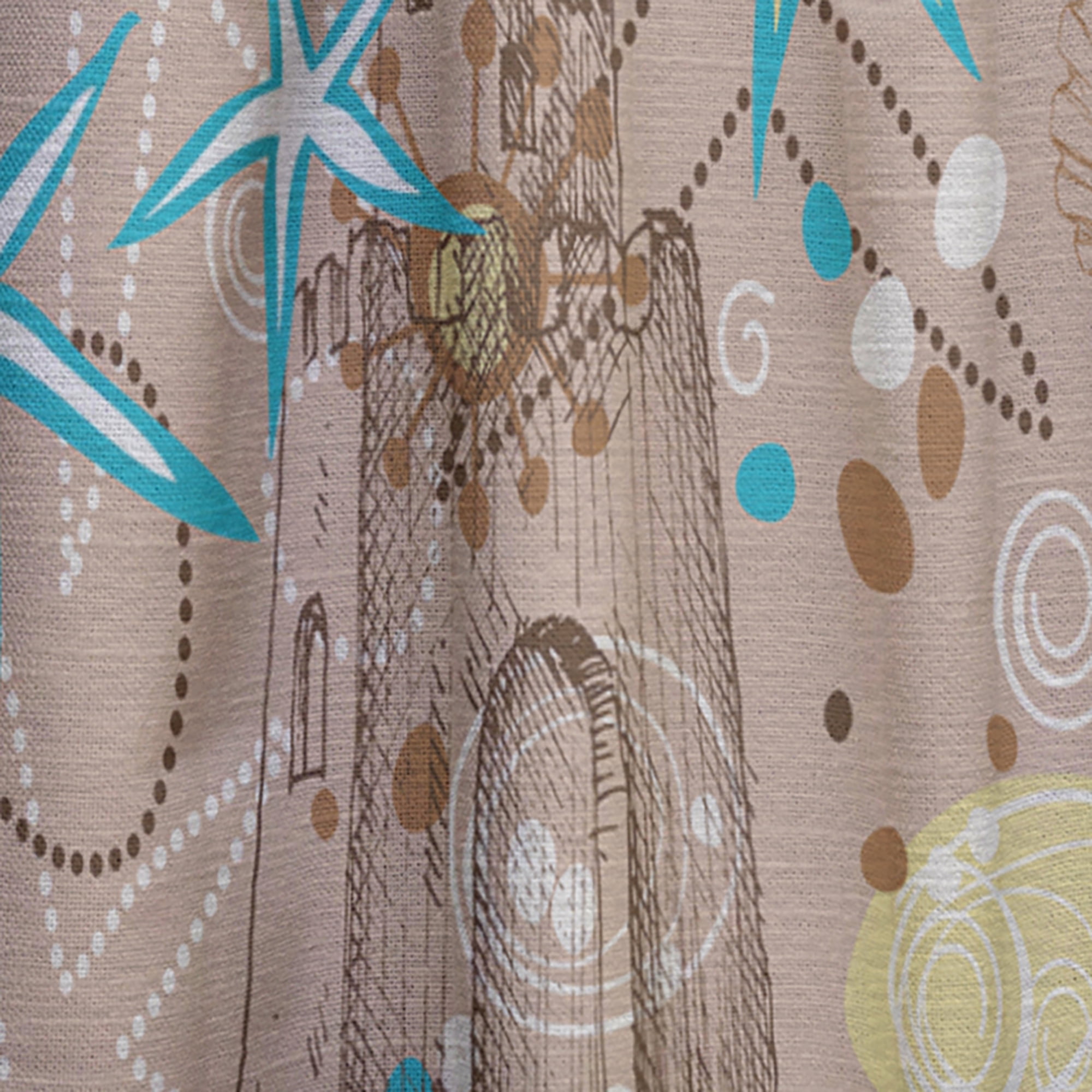 Designart 'Costal Life Form III' Coastal Curtain Panel