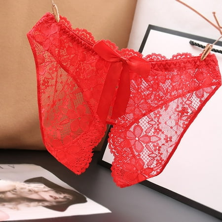 

Clearance Deals! SuoKom Women Lace Underwear Lingerie Thongs Panties Ladies Underwear Underpants Gifts for Women