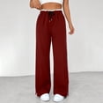 thumbnail image 2 of ByworldtasicNo Boundaries Womens Track Pants Loose Wide Leg Jogging Sweatpants Side Striped Color Blocked Sport Pants, 2 of 7