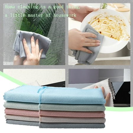 

Kitchen Gadgets Coral 5Pc Rags Rag Color Cloths Nonstick Dish Wiping Dish Dish Tableware Cleaning Supplies Fast Kitchen Dish Towel Super Random Oil Absorbent Tool Towel Cloth Kitchen，Dining