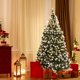 thumbnail image 4 of Árbol de Navidad Costway nevado preiluminado 225 cm 1398 puntas con Piñas y frutos rojos, 4 of 5