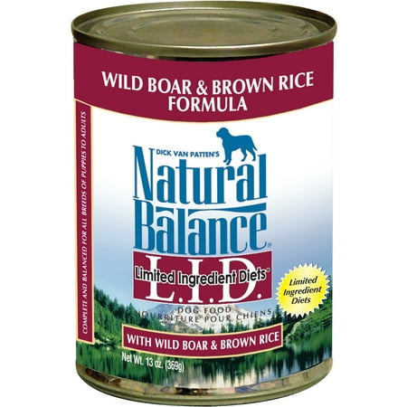 Fish Dog Canned Formula - Natural Balance L.I.D. Limited Ingredient Diets Wild Boar & Brown Rice Canned Dog Formula