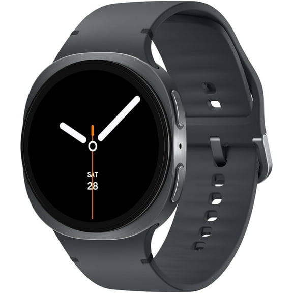 Restored Samsung Galaxy Watch8 Aluminum Smartwatch 44mm BT Graphite, Two Fast Chargers SM-L330NDACXAA (Refurbished)
