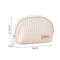 thumbnail image 6 of Hariumiu Makeup Bag Storage Bag Creative Shape Smooth Texture Large Capacity Zipper Closure Wear Resistant Item Storage Faux Leather Waterproof Cosmetic Bag Necessary Storage Bag for School, 6 of 8