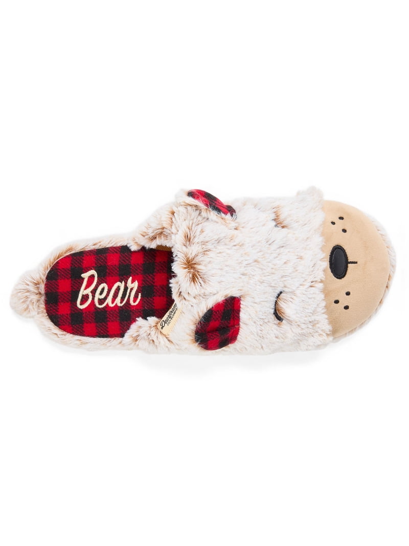 Dearfoams Cozy Comfort Matching Family Bear Slippers  display picture 1