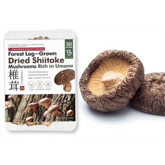 Dried Shiitake Mushrooms 'Donko' (Naturally Log-Grown, Japan)
