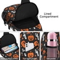 thumbnail image 4 of Sling Backpack,Musical Halloween Icons Pattern Sling Bag with Water Bottle Holder,Waterproof Sling Bag for Men/Women with Headphone Jack for Hiking,Travel, 4 of 6