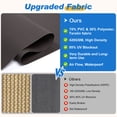 thumbnail image 4 of Superjoe 8x8 ft Crank Operated Outdoor Roller Shade Patio Cordless Blinds 95% Block,Brown, 4 of 10