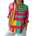 thumbnail image 2 of Karight Womens Button Down Shirt Long Sleeve Blouse, 2 of 5