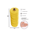 thumbnail image 2 of Hilo De Algodón Natural Para Macramé 3 Mm X 100 M 2 pcs, Lemon yellow, 2 of 4