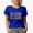 Royal Blue, variant on Oklahoma, US State Themed, Groovy Retro Wavy Text Merch Gift, Royal Blue T-Shirt, XL