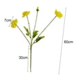 thumbnail image 6 of ZenCart Artificial Flower with Stem Realistic Home Office Table Centerpiece Wedding Faux Flower Branch Fake Floral Arrangement Decoration Photo Prop, 6 of 8