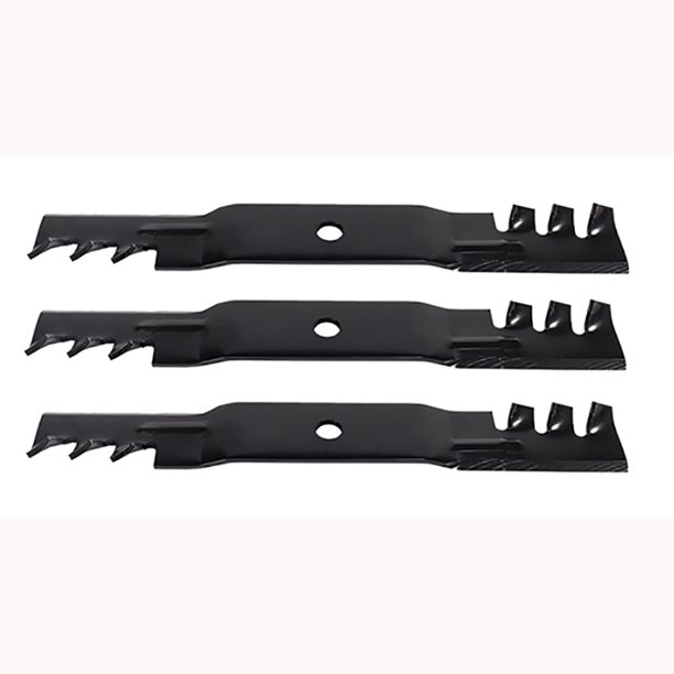 (3) Toothed Mulch Lawn Mower Blades Fits John Deere GT225 GT235 GT245