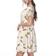 thumbnail image 2 of Disketp Cartoon Snake para Vestido de Manga Corta para Mujeres, Vestidos de Verano para Mujeres, Casual y Holgado para la Playa, 2 of 6