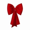 thumbnail image 3 of Gumesh Oversized Red Velvet Christmas Bow, Extra Large Festive Decor for Front Door, Tree, Mantel & Window, Luxurious Holiday Party Decoration, 3 of 3