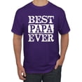 thumbnail image 1 of Wild Bobby, Best Papa Ever, Father's Day, Men Graphic Tee, Purple, 3X-Large, 1 of 4