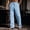 Light Blue, variant on WIZUTIZ Men's Cotton Linen Blend Pants Elastic Waist Solid Color Relaxed Fit Casual Trousers With Pockets