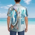 thumbnail image 3 of Lsque Let's go Travel pattern Hawaiian Shirt for Men, Unisex Summer Beach Casual Short Sleeve Button Down Shirts-X-Large, 3 of 9