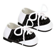 Sophia's Saddle Shoes for 18â€ Dolls, Black/White