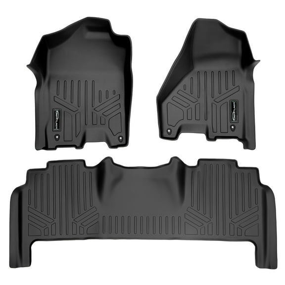 SMARTLINER 2 Rows Custom Fit Floor Liners Compatible with 2012 - 2012 Ram 2500 Mega Cab