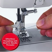 SINGER® Heavy Duty 6380M Sewing Machine with Extension Table & Accessory Kit, Strong Motor with Enhanced Piercing Power, 110 Stitch Applications, Full Metal frame, 1-step Buttonhole & LED Light