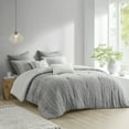 thumbnail image 5 of 3 Piece Cotton Jacquard Comforter Set Gray Full/Queen, 5 of 20