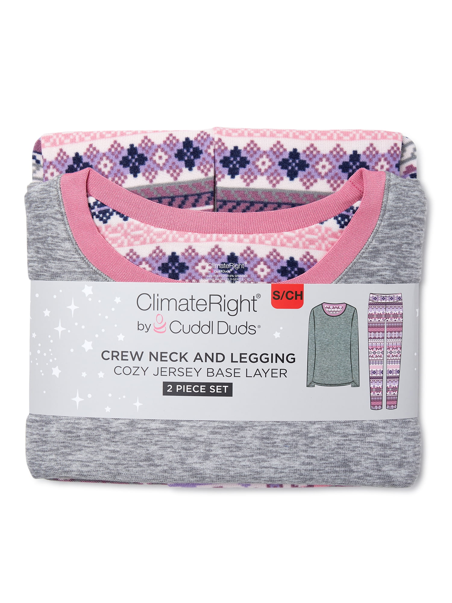 ClimateRight by Cuddl Duds Women's and Women's Plus Size Jersey Thermal Top and Leggings, 2-Piece Set