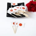 thumbnail image 2 of 100 Pcs Japan Flag Japanese Toothpick Flags Small Mini Japanese Cupcake Toppers Stick Flags Decorations, 2 of 5