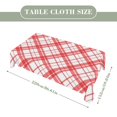 thumbnail image 2 of Christmas Plaid Plaid Rectangular Tablecloth 60"x86" with Lace Edge, Washable Durable Table Cover for Dining, Indoor Outdoor Home Restaurant Decor, 2 of 5