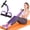 Purple, variant on Multifunction Pedal Resistance Band with Handle, 6-Tube Natural Latex Tension Rope Fitness Equipment, for Abdomen/Waist/Arm/Leg