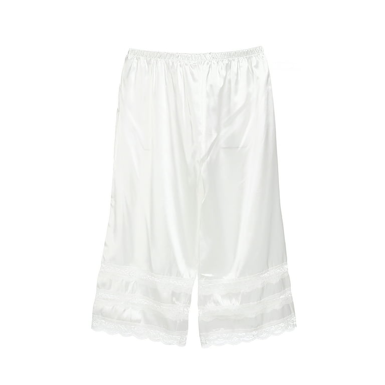 SUNSIOM Pettipants Nylon Culotte Slip Bloomers Split Skirt