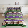 thumbnail image 2 of Manfei Rustic Farmhouse Cowhide Queen Comforter Set,Vintage Aztec Rhombus Bedding Sets,Boho bohemian Pattern Bedding Comforter Set For Girls Kids,Super Cozy Room Decor Reversible,3 Pieces, 2 of 8