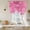 Pink, variant on Black Marble Balloon Curtains for Windows, Bedroom Curtains 54 Inch Length, Vintage Abstract Grey Fluid Aesthetic Tie Up Curtains Panels Thermal Insulated Bathroom Curtains Window 42"x54"