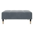 thumbnail image 4 of Footstool Dark Gray 30.3"x21.7"x12.2" - Modern Ottoman for Living Room, Cozy Foot Rest, Stable Plywood Frame, Compact Design, 4 of 8
