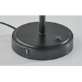 thumbnail image 6 of Mainstays 19 in Black Metal Stick Lamp with USB and USB-C Ports, 6 of 7