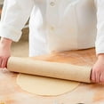 thumbnail image 3 of TrueCraftware- 15" Wooden Rolling Pin 3-1/4" Diameter- Wooden Roll Pin Dough Roller Classic Wood Rolling Pins for All Baking Needs for Fondant Pie Crust Cookie Pastry Dough Pastry Rolling Pin, 3 of 6