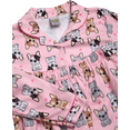 thumbnail image 3 of Sweet & Sassy Girls' Flannel Fleece Pajamas - 4 Piece Long Sleeve Button Down Shirt and Pants Sleepwear Pants Set (7-16), 3 of 7