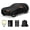 Black Heavy Duty, variant on Heavy Duty Car Cover for Automobiles All Weather Waterproof, Outdoor Snowproof UV Protection Windproof, Door Zipper, Soft Cotton Universal Car Covers (Black, Fit Sedans 191"-200")